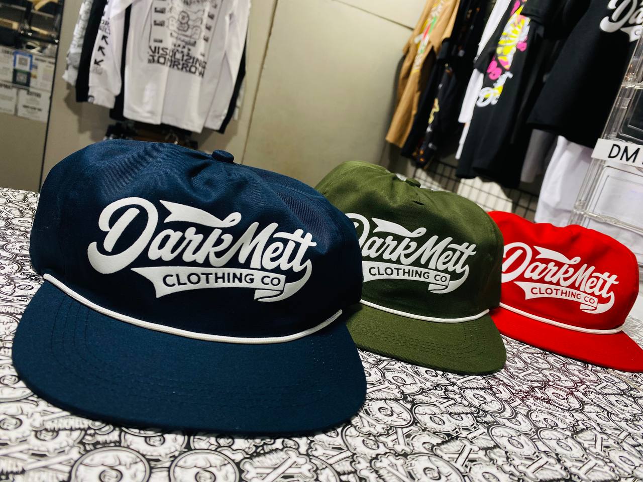 DM Unconstructed Cap and Five Panel Cap - DARKMELT CLOTHING