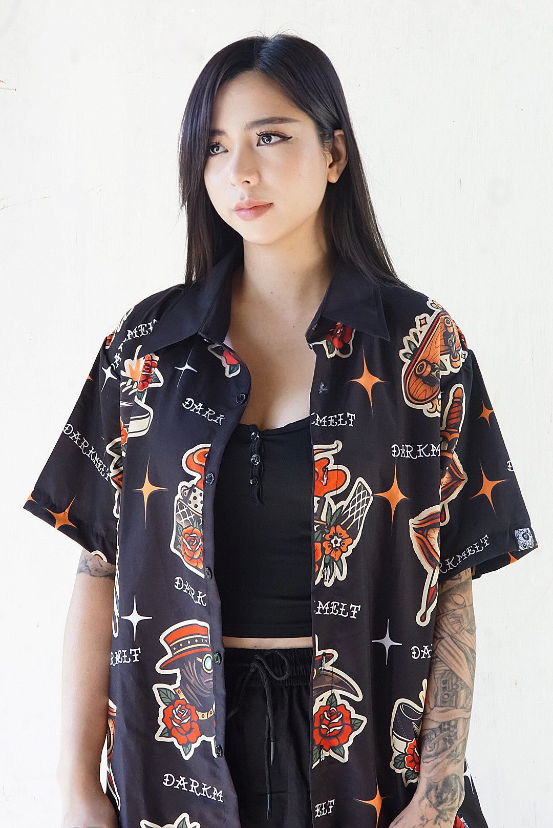 DarkMelt Trad Buttondown Polo by DARKMELT CLOTHING