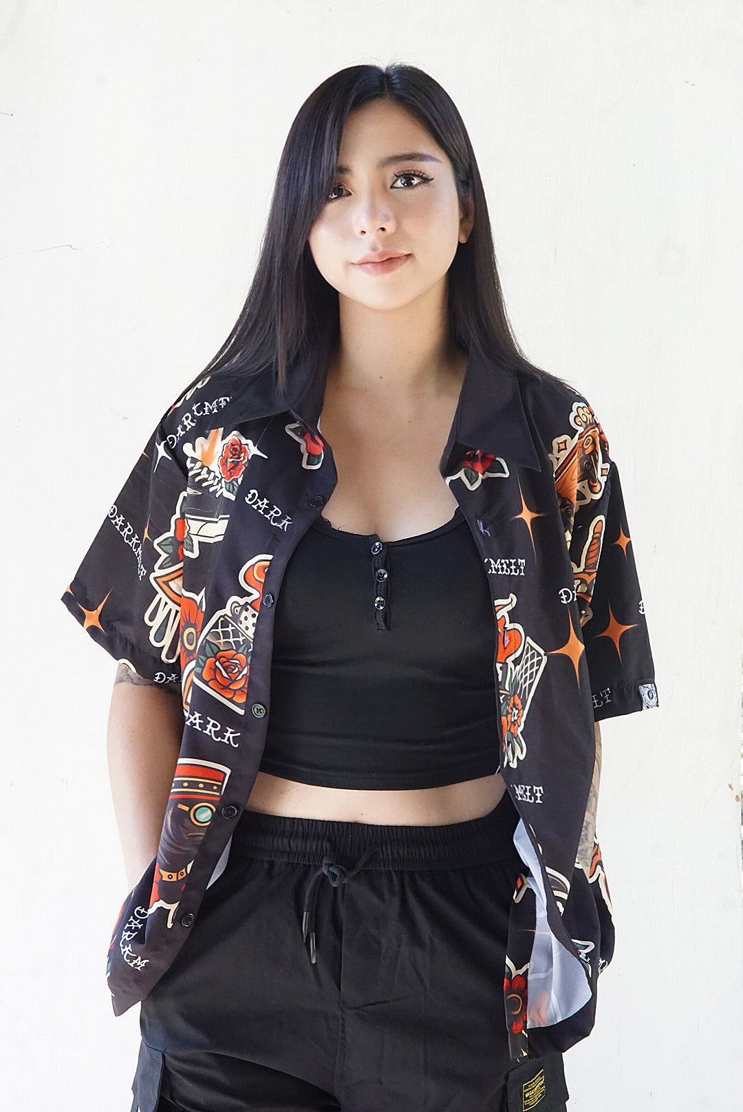 DarkMelt Trad Buttondown Polo by DARKMELT CLOTHING