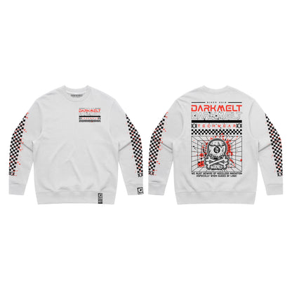DarkMelt Pro Longsleeve Techwhite by DARKMELT CLOTHING