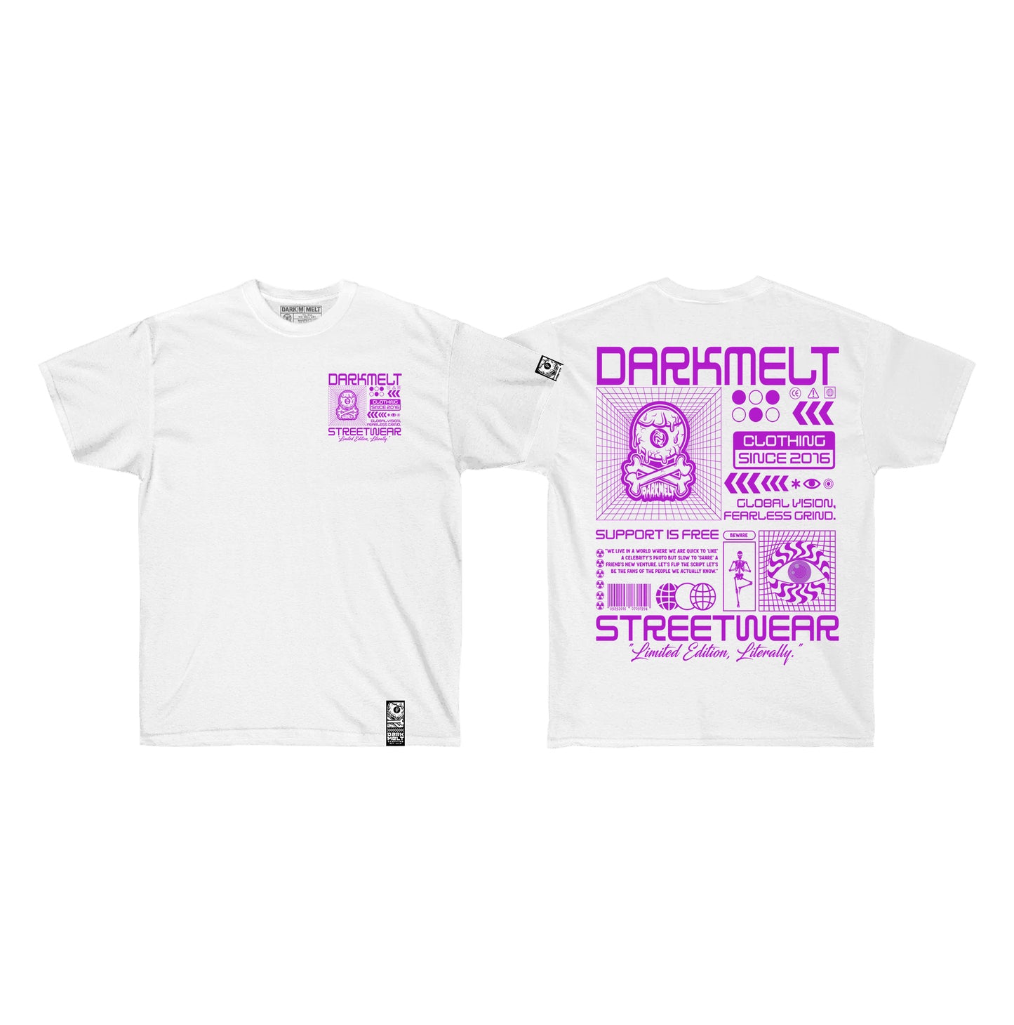 DarkMelt Support Vio Shirt by DARKMELT CLOTHING